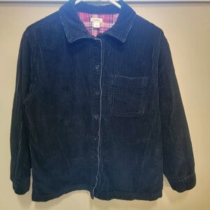 L.L.Bean Black Corduroy Shirt